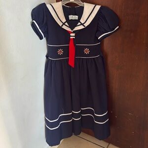 Navy sailor girl dress